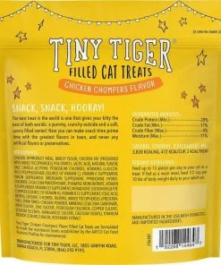 Tiny Tiger||Frisco Tiny Tiger Chicken Chompers Flavor Filled Cat Treats, 16-oz bag + Frisco Melamine Dog & Cat Treat Jar with Bamboo Lid, 8 Cups -PetNest Shop 298560 PT2. SY630 V1623202066