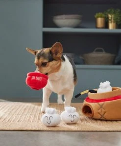 Frisco Dumpling Hide & Seek Puzzle Plush Squeaky Dog Toy, 4 count -PetNest Shop 298881 PT3. SY630 V1640269083