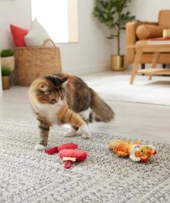 Frisco Lantern & Tiger Plush Kicker Cat Toy with Catnip -PetNest Shop 298899 PT3. SY630 V1640268996