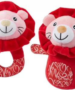 Frisco Lions Plush Squeaky Puppy Toy, 2 count