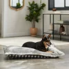 Frisco Buffalo Check Pillow Dog & Cat Bed, Black & White -PetNest Shop 299400 MAIN. SY630 V1638291088