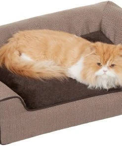 Frisco Herringbone Modern Couch Dog & Cat Bed -PetNest Shop 299443 PT2. SY630 V1638290279