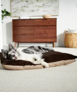 Frisco Herringbone Pillow Dog & Cat Bed