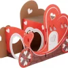 Frisco Love Carriage Cardboard Cat House, 2-Story -PetNest Shop 301565 MAIN. SY630 V1637693765