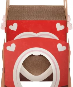 Frisco Love Carriage Cardboard Cat House, 2-Story -PetNest Shop 301565 PT2. SY630 V1637694179
