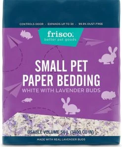 Frisco Corner Litter Box, Navy, X-Small + Small Animal Bedding, Lavender -PetNest Shop 301914 PT5. SY630 V1644966383