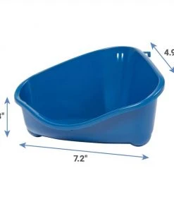Frisco Corner Litter Box, Navy, X-Small + Small Animal Bedding, Natural -PetNest Shop 301916 PT2. SY630 V1644979368