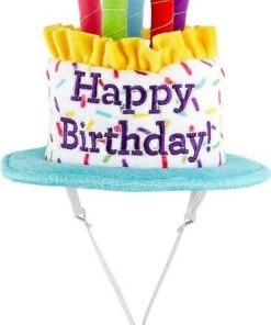 Frisco Birthday Cake Hat, Medium/Large + Dog & Cat T-Shirt, Blue -PetNest Shop 302376 PT2. SY630 V1623058044