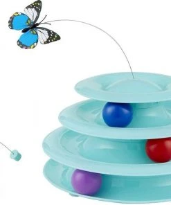 Frisco||Comfort Zone Frisco Cat Tracks Butterfly Toy + Comfort Zone On-The-Go Breakaway Calming Collar for Cats -PetNest Shop 302410 PT1. SY630 V1623040946
