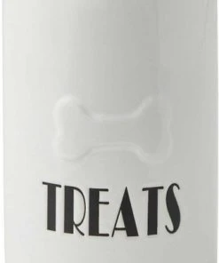 Frisco Ceramic Dog Bowl with Wood Base, 2.5 Cups + Treat Jar, 4 Cups -PetNest Shop 302418 PT5. SY630 V1623055341