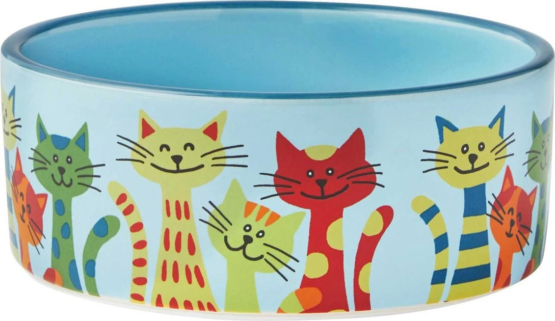 Frisco New York Non-skid Ceramic Dish, 0.50 Cup + Cat Bowl, 1.50 Cups 8 Frisco New York Non-skid Ceramic Dish, 0.50 Cup + Cat Bowl, 1.50 Cups - Image 6