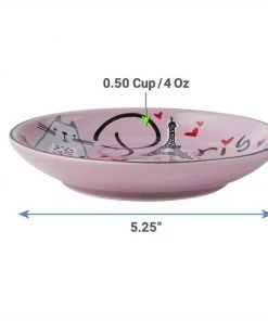 Frisco Paris Non-skid Ceramic Dish, 0.50 Cup + Cat Dish, 1.50 Cup -PetNest Shop 302490 PT3. SY630 V1623082058