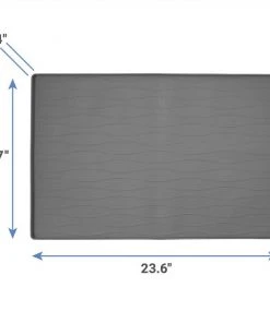 Frisco Silicone Food Mat, Gray, Large + Bones Non-skid Ceramic Dog Bowl -PetNest Shop 302516 PT2. SY630 V1623059247