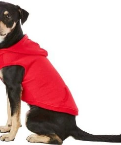 Frisco Basic T-Shirt, Red + Dog & Cat Hoodie, Red -PetNest Shop 302662 PT5. SY630 V1633129055