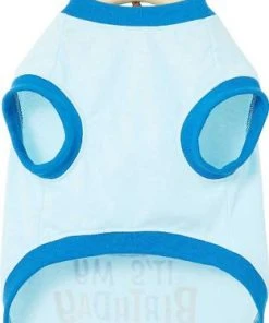 Frisco Birthday Prince Bandana, Medium/Large + Dog & Cat T-Shirt, Blue -PetNest Shop 302690 PT5. SY630 V1633087027