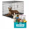 Frisco||Goody Box Frisco Fold & Carry Double Door Collapsible Wire Crate + Goody Box Puppy Toys, Treats & Potty Training -PetNest Shop 302728 MAIN. SY630 V1658256150