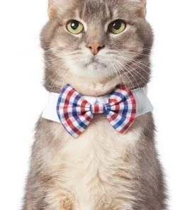 Frisco Plaid Dog & Cat Bow Tie, Red & Blue + Orange & Blue -PetNest Shop 302786 PT2. SY630 V1623058048