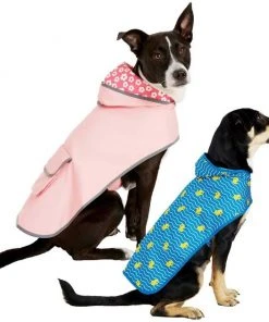 Frisco Rubber Ducky + Reversible Packable Travel Dog Raincoat