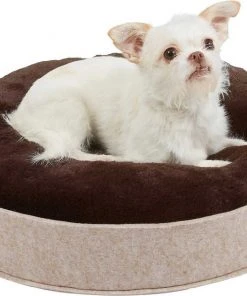 Frisco 21-in Sisal Scratching Post with Toy, Cream + Felt Removable Hood Cave Cat & Dog Covered Bed, Brown -PetNest Shop 303320 PT6. SY630 V1623067040