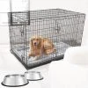 Frisco Fold & Carry Double Door Collapsible Wire Dog Crate & Mat Kit + Stainless Steel Bowl, 4.75-cup, 2 count 1 Frisco Fold & Carry Double Door Collapsible Wire Dog Crate & Mat Kit + Stainless Steel Bowl, 4.75-cup, 2 count -PetNest Shop 303424 MAIN. SY630 V1657656797