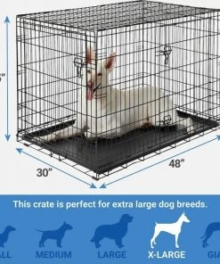 Frisco Fold & Carry Double Door Collapsible Wire Dog Crate & Mat Kit + Stainless Steel Bowl, 4.75-cup, 2 count -PetNest Shop 303424 PT2. SY630 V1623057160