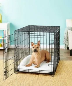 Frisco Fold & Carry Double Door Collapsible Wire Crate, 42 inch + Giant Dog Training & Potty Pads, 27.5 x 44-in, 30 count, Unscented -PetNest Shop 303426 PT4. SY630 V1623069160