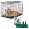 Frisco Fold & Carry Single Door Collapsible Wire Crate & Mat Kit + Refill Dog Poop Bags + 2 Dispensers, Scented, 900 count