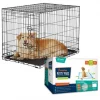Frisco Fold & Carry Single Door Collapsible Wire Crate, 36 inch + Extra Large Printed Dog Training & Potty Pads, 28 x 34-in, 40 count, Unscented -PetNest Shop 303438 MAIN. SY630 V1623088083