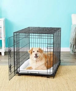 Frisco Fold & Carry Single Door Collapsible Wire Crate, 36 inch + Extra Large Printed Dog Training & Potty Pads, 28 x 34-in, 40 count, Unscented 15 Frisco Fold & Carry Single Door Collapsible Wire Crate, 36 inch + Extra Large Printed Dog Training & Potty Pads, 28 x 34-in, 40 count, Unscented -PetNest Shop 303438 PT4. SY630 V1623088347