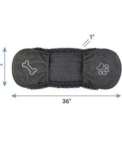 Frisco Microfiber Chenille Shammy Towel + Paw Print Mat, Gray, Large 13 Frisco Microfiber Chenille Shammy Towel + Paw Print Mat, Gray, Large -PetNest Shop 303468 PT2. SY630 V1623059252