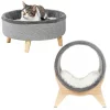 Frisco Modern Round + Tunnel Elevated Cat Bed 2 Frisco Modern Round + Tunnel Elevated Cat Bed -PetNest Shop 303470 MAIN. SY630 V1623087777