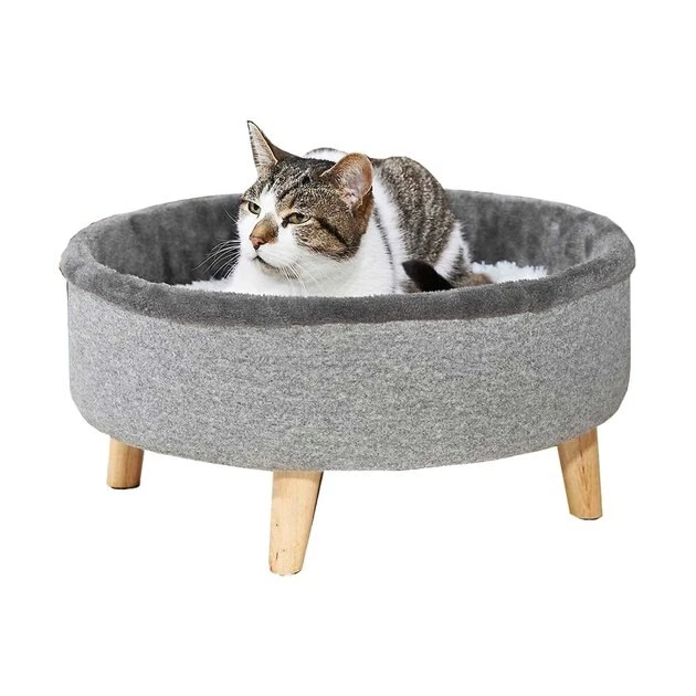 Frisco Modern Round + Tunnel Elevated Cat Bed 4 Frisco Modern Round + Tunnel Elevated Cat Bed - Image 2