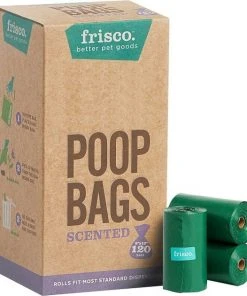 Frisco Refill Poop Bags, Scented, 120 count + Eco-Conscious Dog Training & Potty Pads, 22 x 23-in, 50 count, Unscented -PetNest Shop 303542 PT1. SY630 V1623064965