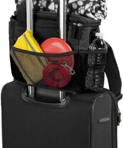Mobile Dog Gear||Frisco Mobile Dog Gear Week Away Tote Travel Bag, Black, Medium/Large + Frisco Hypoallergenic Grooming Wipes with Aloe for Dogs & Cats, Unscented, 50 count -PetNest Shop 303696 PT3. SY630 V1623046648