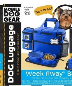 Mobile Dog Gear||Frisco Mobile Dog Gear Week Away Tote Travel Bag, Black, Medium/Large + Frisco Hypoallergenic Grooming Wipes with Aloe for Dogs & Cats, Unscented, 50 count -PetNest Shop 303696 PT4. SY630 V1623090143