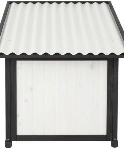 Frisco Modern Wooden Outdoor Dog House, White -PetNest Shop 304037 PT2. SY630 V1641481019