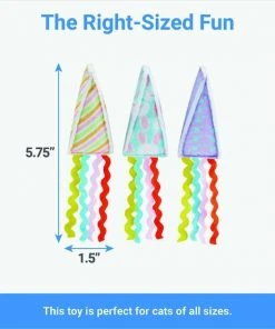 Frisco Easter Party Hat Kickers Cat Toy with Catnip, 3 count -PetNest Shop 306960 PT1. SY630 V1642441297