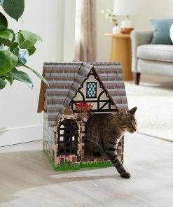 Frisco Tudor House Cardboard Cat House -PetNest Shop 308815 PT3. SY630 V1642099000