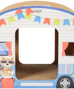 Frisco Camper Cardboard Cat House -PetNest Shop 308817 PT2. SY630 V1642088236