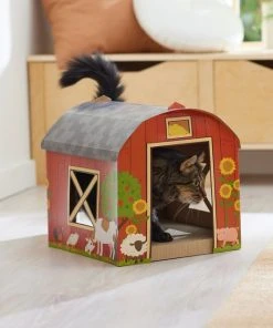 Frisco Barn Cardboard Cat House 9 Frisco Barn Cardboard Cat House -PetNest Shop 308825 PT3. SY630 V1642099018