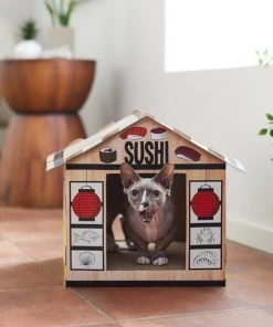 Frisco Sushi Shop Cardboard Cat House -PetNest Shop 308827 PT3. SY630 V1642099035