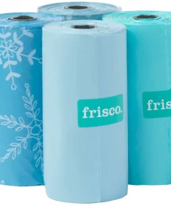 Frisco Solid & Printed Blue Assorted Poop Bags