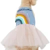 Frisco Rainbow Denim Dog & Cat Dress -PetNest Shop 312144 MAIN. SY630 V1644528697