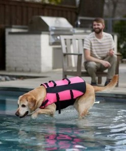 Frisco Ripstop Dog Life Jacket, Pink -PetNest Shop 312379 PT8. SY630 V1649276826