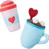 Frisco Coffee for Two Ballistic Nylon Plush Squeaky Dog Toy, 2 count -PetNest Shop 312897 MAIN. SY630 V1637693955