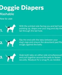 Frisco Washable Female Diaper, Flamingo, 3pk -PetNest Shop 315700 PT4. SY630 V1644882523