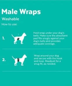 Frisco Washable Male Wrap, Whales, 3pk -PetNest Shop 315706 PT4. SY630 V1644880016