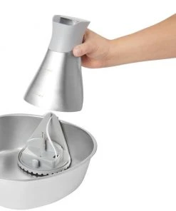 Frisco Stainless Steel Triangle Dog & Cat Fountain, 1 Gallon -PetNest Shop 316360 PT3. SY630 V1643224687