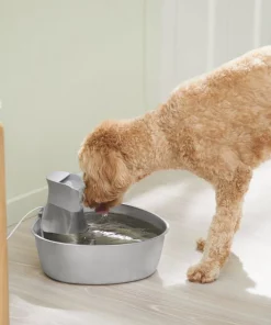 Frisco Stainless Steel Triangle Dog & Cat Fountain, 1 Gallon -PetNest Shop 316360 PT5. SY630 V1643224622