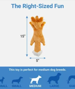 Frisco Fur Really Real Fox Plush Squeaky Dog Toy -PetNest Shop 316923 PT1. SY630 V1641400894